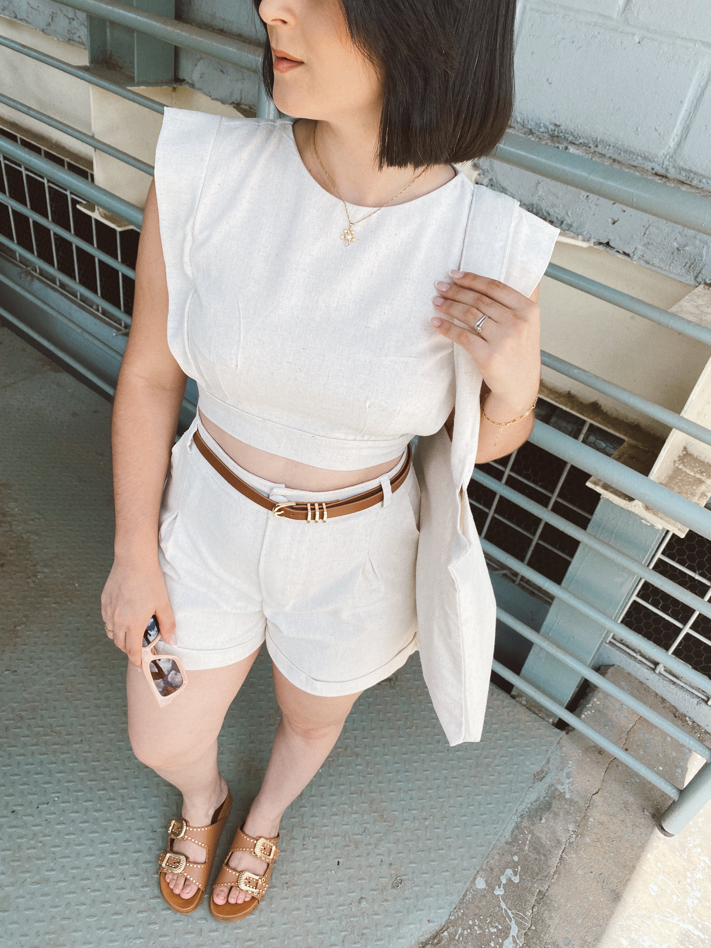 Cropped Nicole em Linho