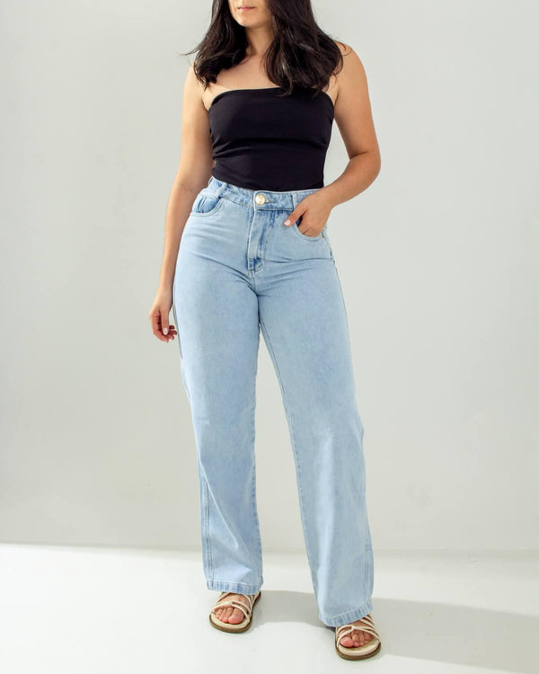 Calça Jeans Wide Leg