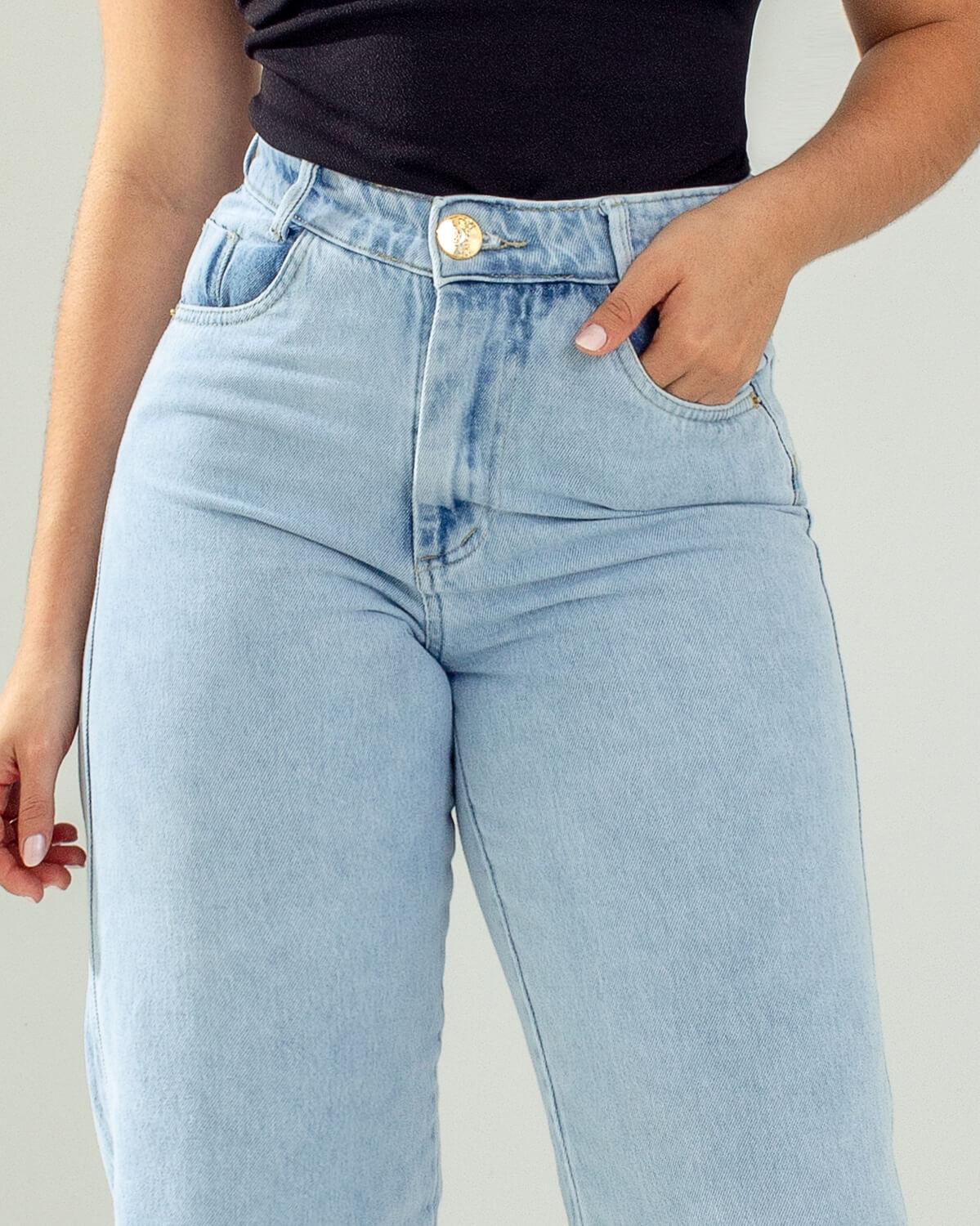 Calça Jeans Wide Leg